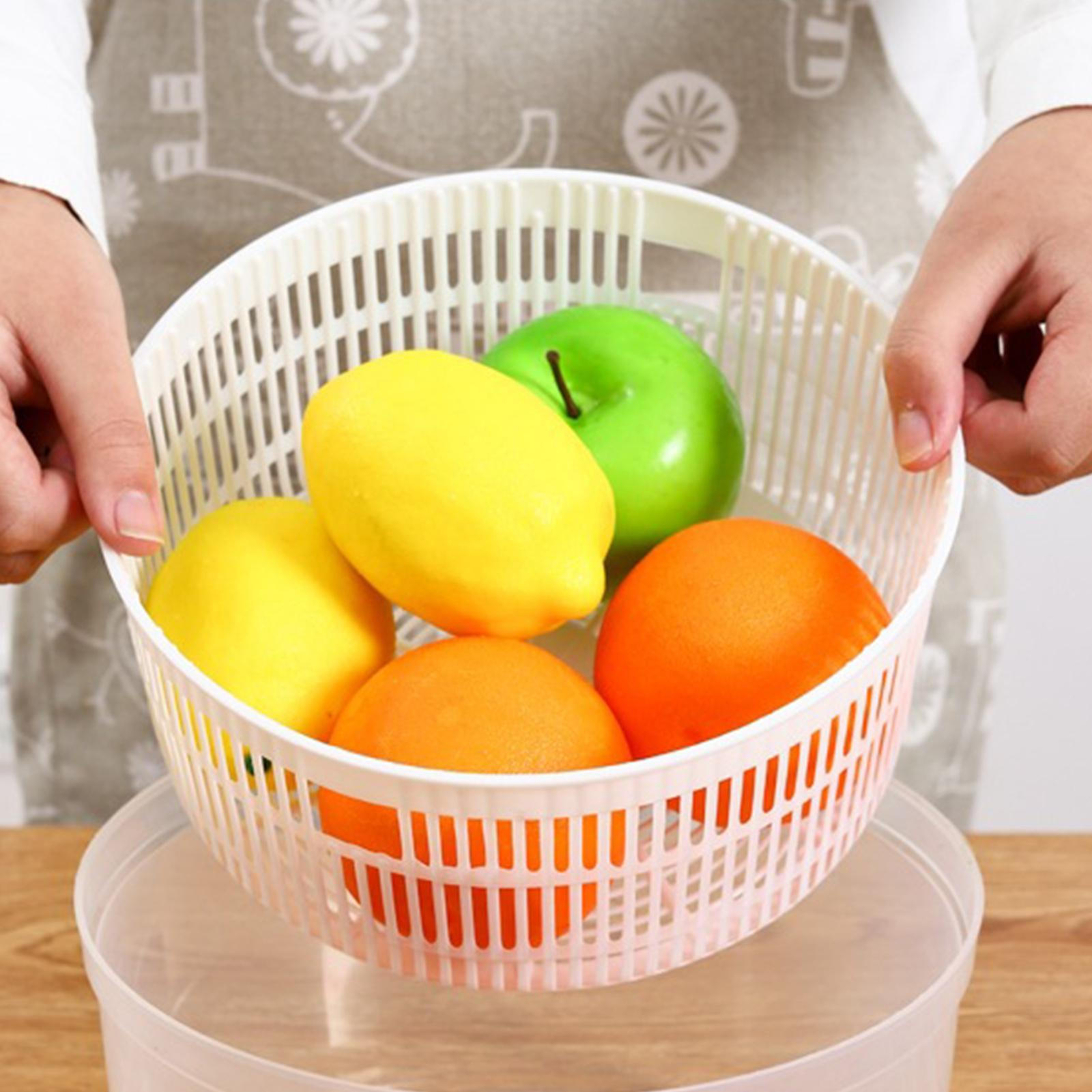 Vegetable Spinner Manual Odorless Harmless Salad Spinner With Drain handsome-image