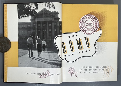 THE BOMB FOR 1941 - Iowa State College, Ames Yearbook ( now University ISU ) - Picture 3 of 7