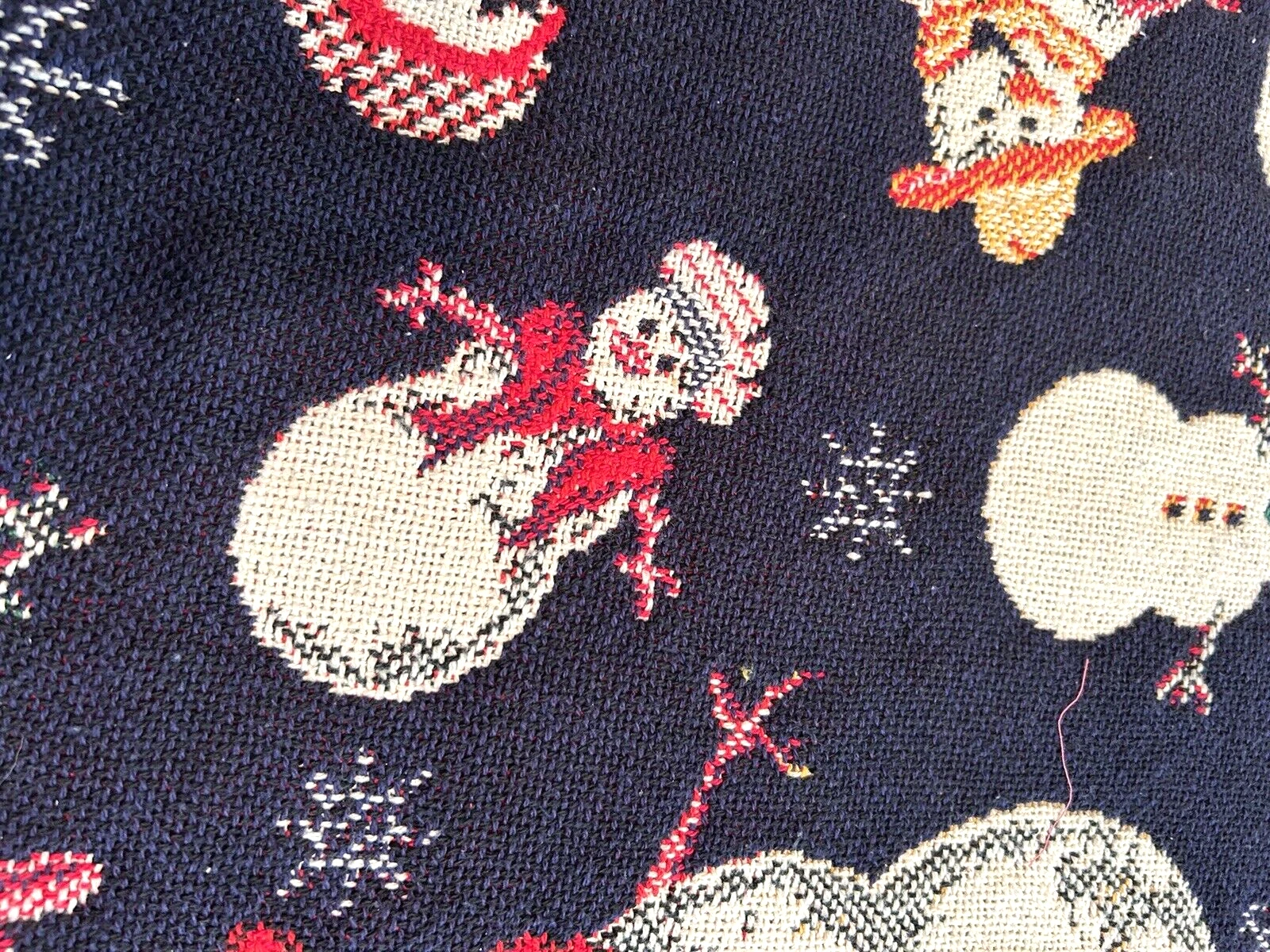 Christmas Winter Snowman Tapestry Throw Blanket Crown Crafts