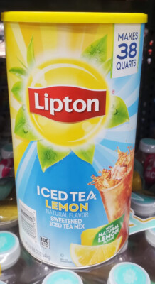 Lipton Iced Tea Lemon Sweetened Iced Tea Mix, Makes 38 Quarts FREE SHIPPING