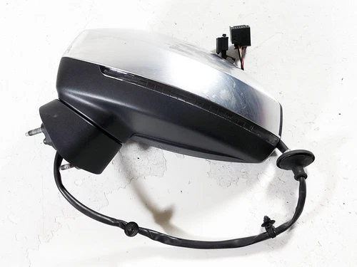 15-20 Audi S3 8V Left Driver Door Mirror Aluminum BLIND SPOT SENSOR 48K 17 18