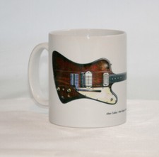 Guitar Mug. Allen Collins Gibson Firebird guitar illustration.