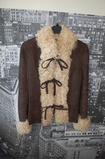 Dolce & Gabbana Vintage Softest Suede And Lambs Wool Jacket Uk6-8 Free Postage