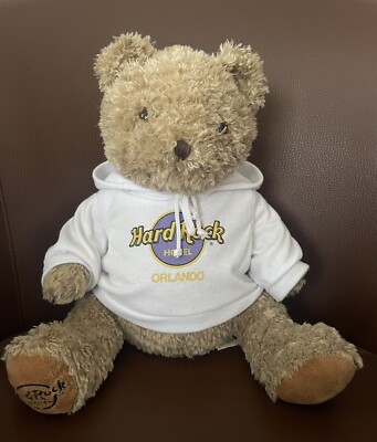 Hard Rock Cafe Orlando Teddybär Plüschtier Stofftier klassischer Hoodie 13 Zoll groß