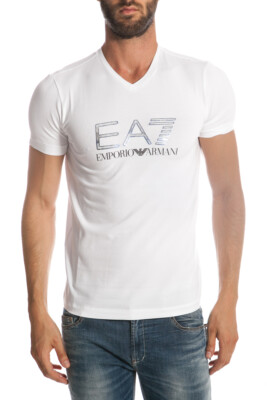 Emporio Armani T-Shirt Sweatshirt Man White 2739116P206 10 Sz XL MAKE OFFER