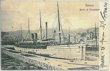 35661 vintage postcard GENOA - FAIRING BASINS 1901