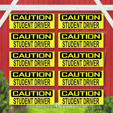 Student Driver Bumper Sticker or Helmet Sticker D7206