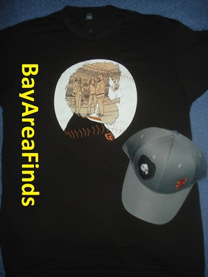 San Francisco Giants Jerry Garcia Grateful Dead Hat Shirt sz