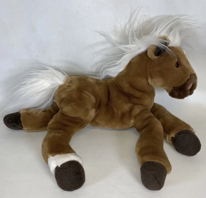 Animal Alley Brown White Horse Plush Toys R Us Stuffed Animal 12