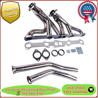 Stainless Steel Exhaust Headers Fits Ford Mercury L6 144 170 200 250 CID
