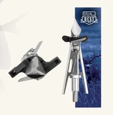 NEW SIK SK2CB 100 GRAIN ARCHERY CROSSBOW MECHANICAL BROADHEADS, 3 PACK