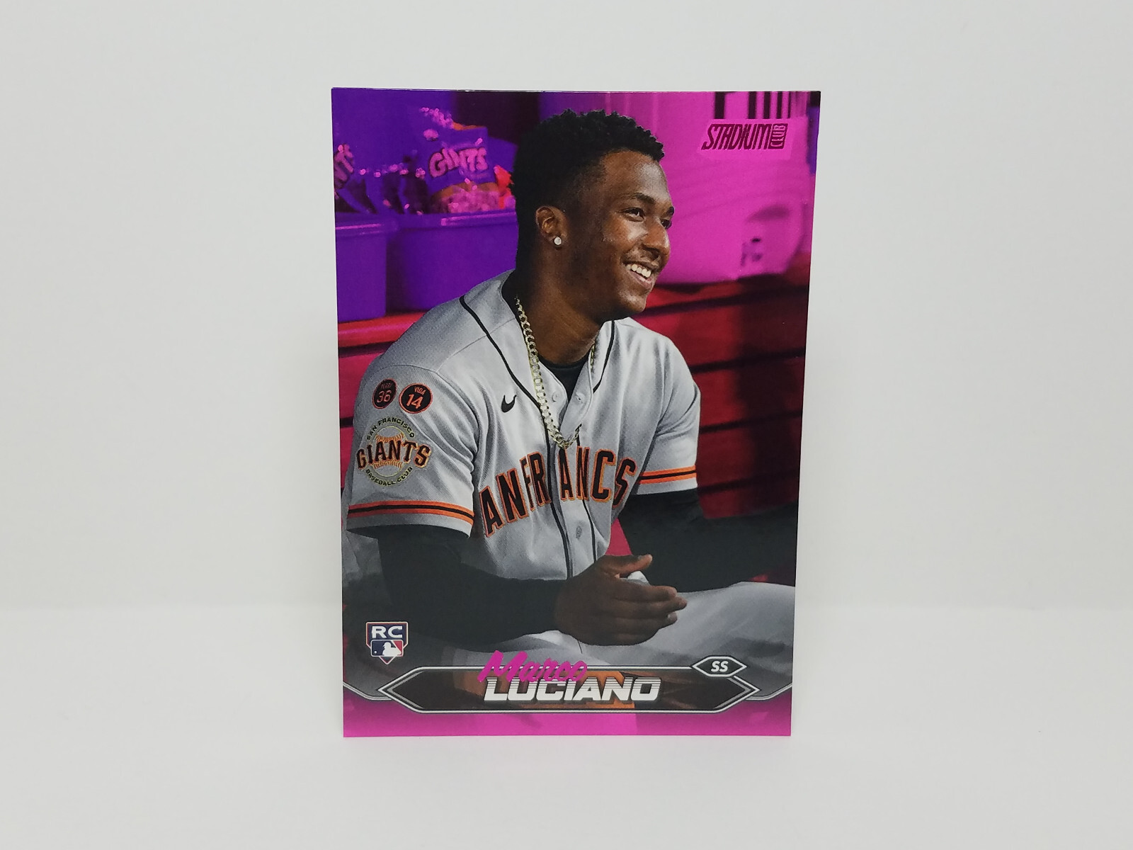 2024 Stadium Club #224 Marco Luciano, Giants (RC) - Pink Foil Parallel Insert