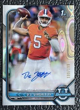 🔥1/1! D.J. UIAGALELEI 2021 1ST BOWMAN U RC AUTOGRAPH LAVA REFRACTOR 199/199!🔥