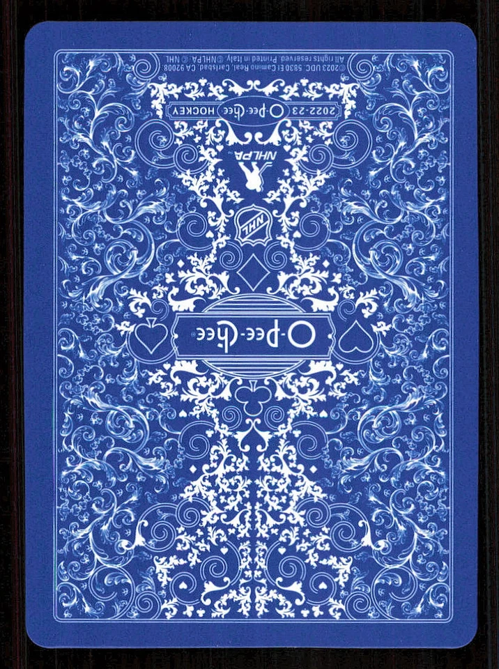 2022-23 O-Pee-Chee Playing Cards #7SPADES Mitch Marner - Image 2 of 2