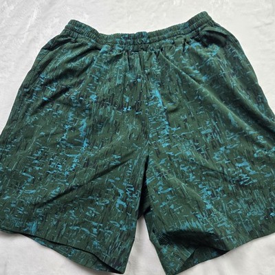 Outdoor Voices Anytime/Rec 7'' Short in Green Black Aqua Fleck Size L