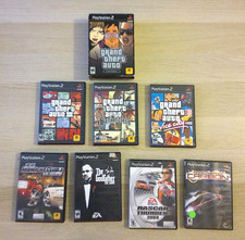 Huge Sony PS2 Game Lot GTA Trilogy XIII Need for Speed Carbon Godfather NASCAR C