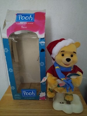 VTG Telco Winnie The Pooh Motion -ette Animated Christmas Display Figure Working