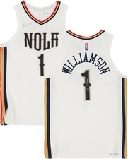 Zion Williamson New Orleans Pelicans Signed Nike City Edition Authentic Jersey