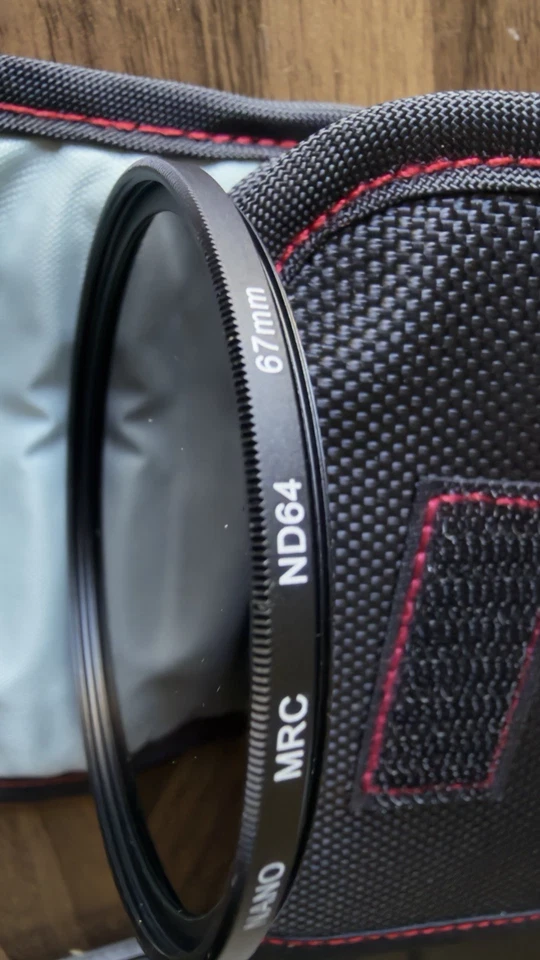 NEEWER ND8, ND64 Nano MRC 67mm UV/CPL/ND8 Kit de Filtro con Estuche - 3 Filtros Foto 3 de 4