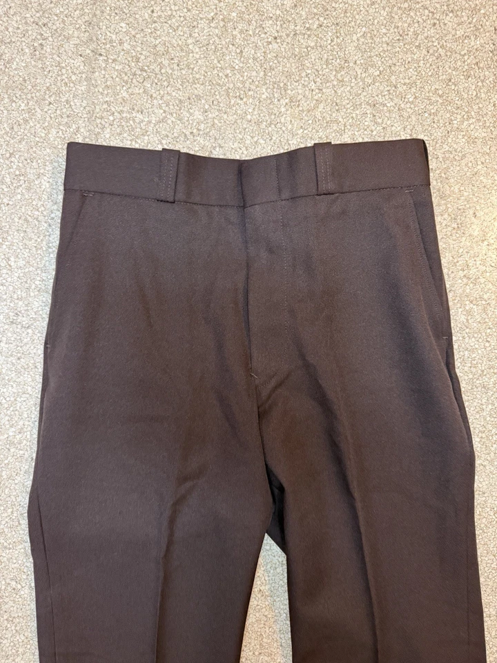 NWT VTG Talon Zip Horace Small Men's Uniform Trousers Pant Brown Sz 32 Reg - Image 2 of 4