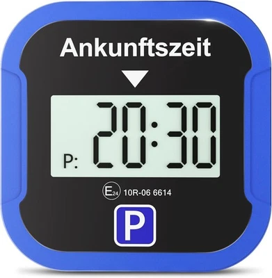 Elektronische Parkscheibe KBA-Zulassung Digitale Automatische Parkuhr + Batterie