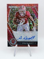Stevie Scott III - 2021 Prizm Draft Picks Auto Red Circles /25 Indiana RC SSP