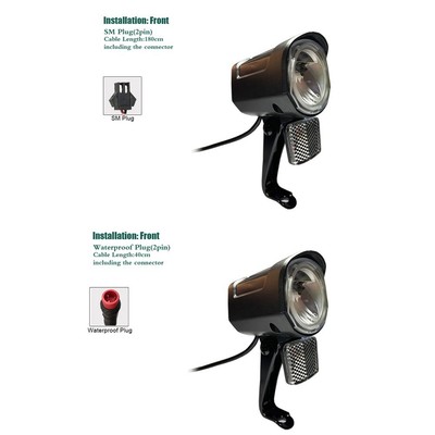 Cycling Outdoor Led Headlight Bike Spotlight 12V~72V Adjustable E-Bike