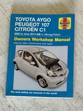 Haynes Manual 6334 - Toyota Aygo Peugeot 107 Citroen C1 2005 To 2014 Petrol