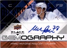 2008-09 Black Diamond Gemography #GMP Marc-Antoine Pouliot Auto - HKY