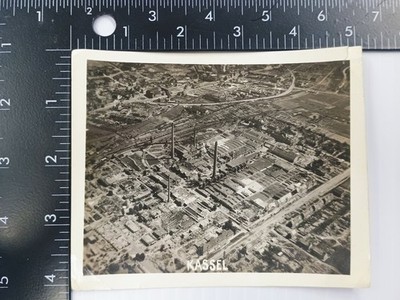 Kassel Industrial Aerial 1950s Snapshot Photograph Germany Cityscape Factory