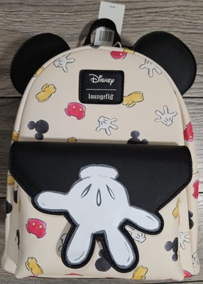 Loungefly Hot Topic Disney Mickey Mouse Hand Mini Backpack NWT