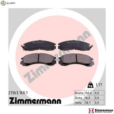 BRAKE PAD SET DISC BRAKE 21363.160.1 FOR MITSUBISHI L200/STORM NATIVA GALANT