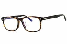 TOM FORD FT5752-F-B 052 Eyeglasses Dark Havana Clear Frame 55mm