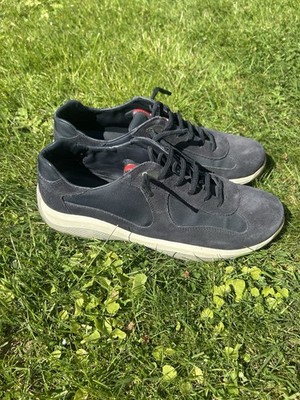 PRADA Americas Cup Suede Navyblue Vintage EU 41 Top Condition Prada Cups