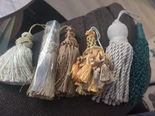 Antique Early 20th Century Tassels Victorian Unique Lot Of 6 Baroque Beauties