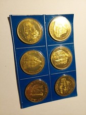 6x Medaille NEU Heilig Geist Mainz Gasthof Binding Bergmühle Ritter Krone