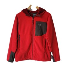 The North Face Chimborazo Boys Large 14/16 Hooded Fleece Lined Jacket Hoodie Red