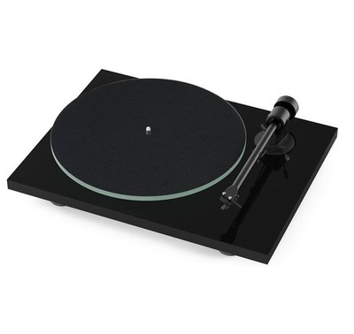 Pro-Ject T1 EVO Black Gloss Turntable OM10 Cartridge (Open Box) Box Damage