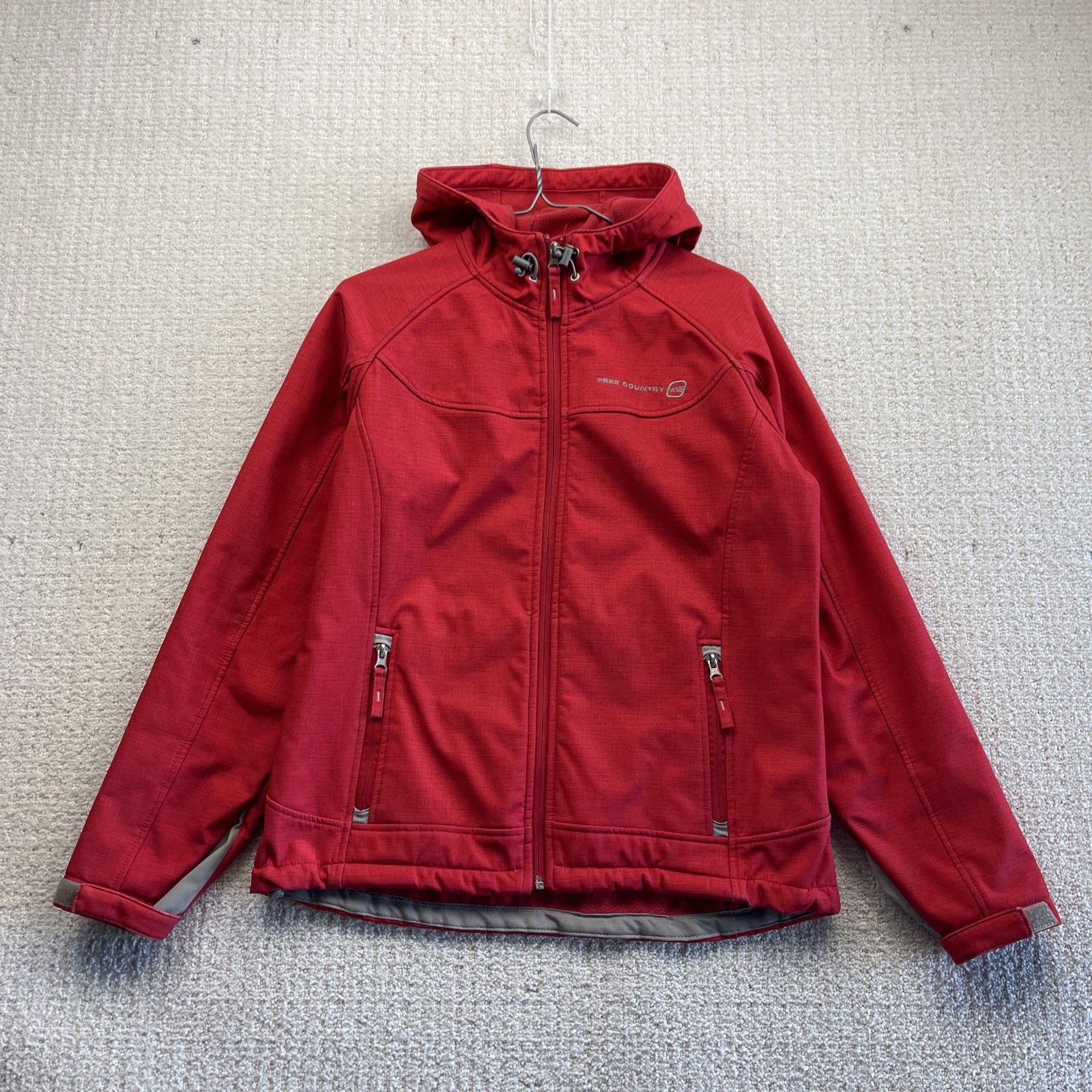 Free Country Softshell Tech Jacket Gorpcore Red W… - image 1