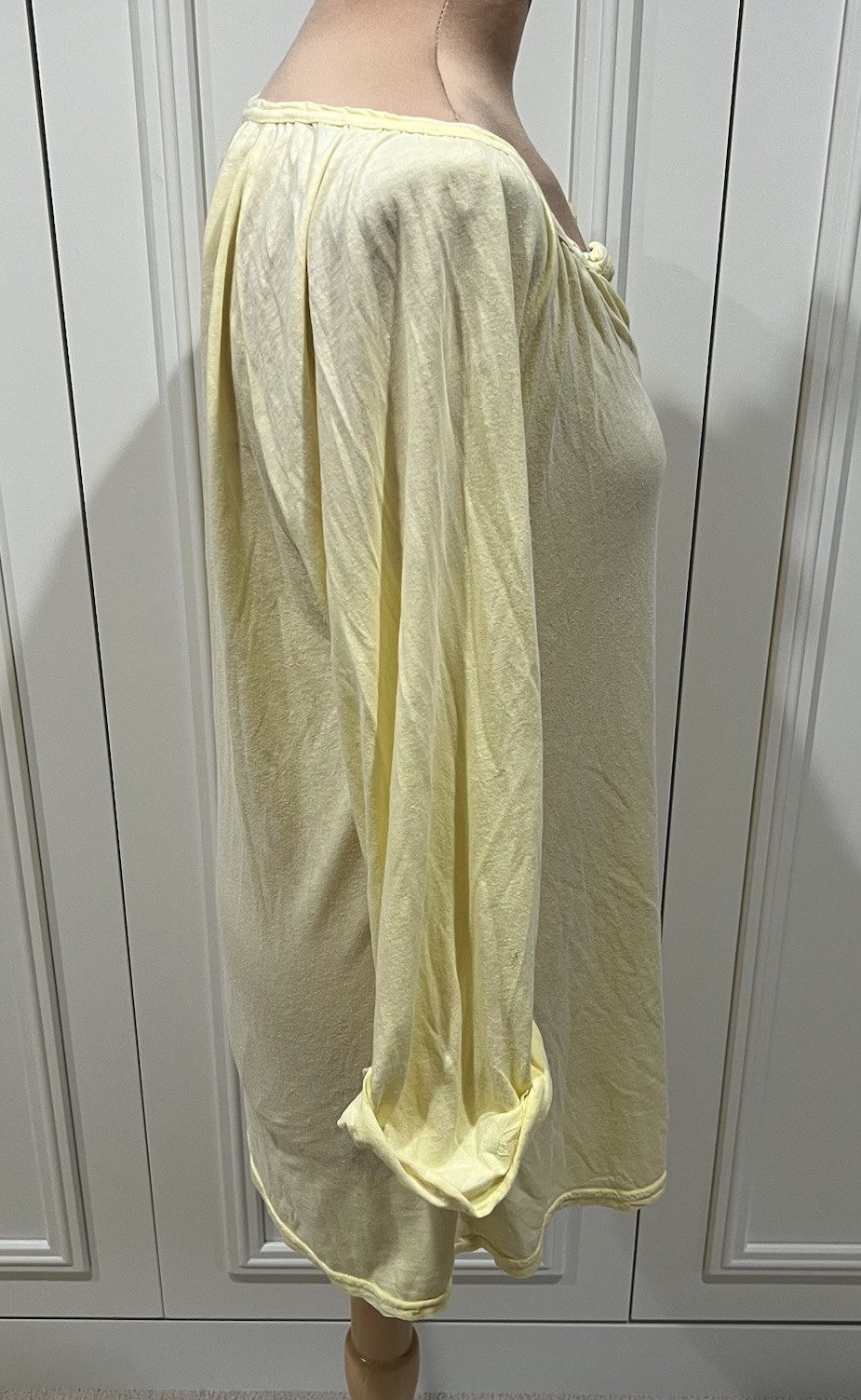 Michael Stars Butter Yellow Tunic Top One Size Lightweight Comfy Peasant Boho