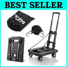 Lightweight Luggage Cart with Swivel Wheels