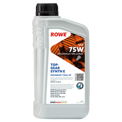 ROWE HIGHTEC TOPGEAR SYNTH E SAE 75W Getriebeöl 1L für GL4 GL5 BMW E-Antrieb MAN