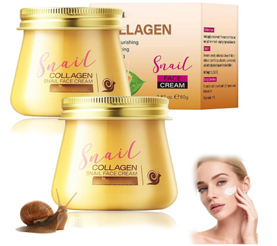 Snail Collagen Face Cream Anti Wrinkle Hydrating Korean Skin Firming 2 Pieces