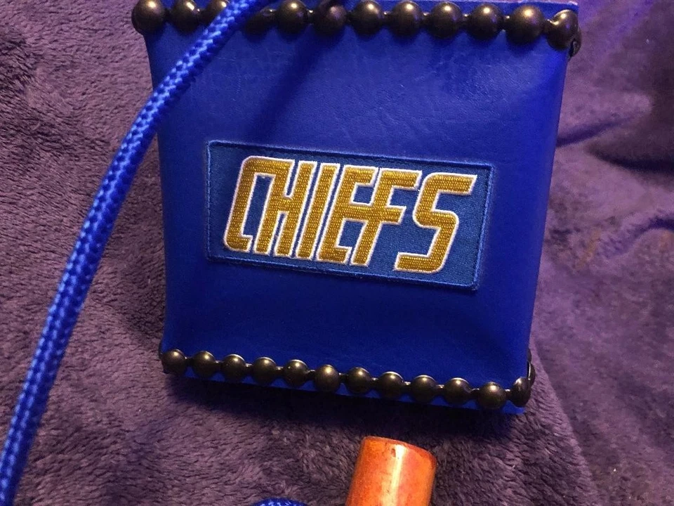 SLAPSHOT tribute blue bellows train whistle, garden signal. - Image 2 of 4