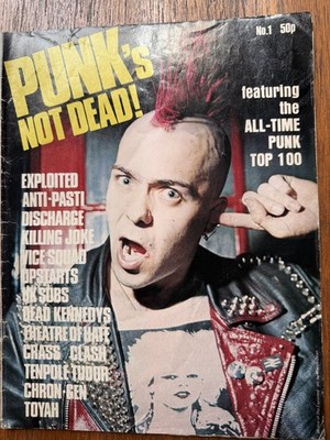 Punk's Not Dead Magazine #1, 1981 Exploited, Discharge, Kling Joke, UK Subs etc