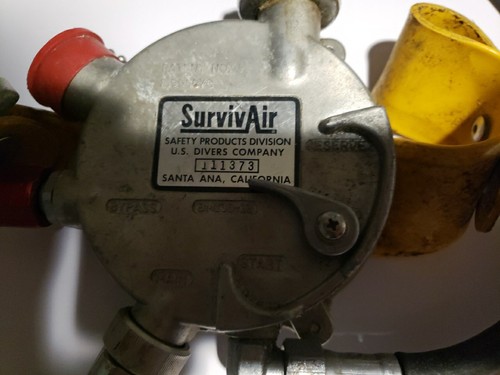 Vintage U.S. Divers SurvivAir SCBA Regler Membran mit Teil wie abgebildet ungetestet - Bild 2 von 8