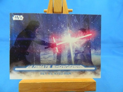 Rey vs Kylo Ren Topps Star Wars Battleplans 2021 Ultimate Showdowns