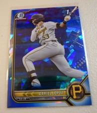 2022 Bowman - Chrome Prospects Dariel Lopez #BCP-56 Blue Sapphire 1st