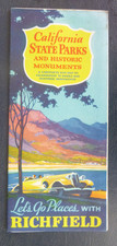 1935 California State Parks & Historic Monuments road map Richfield oil gas
