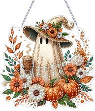 Halloween Hanging Diamond Art Kit for Adults DIY Wall Decor 18 x 18 cm